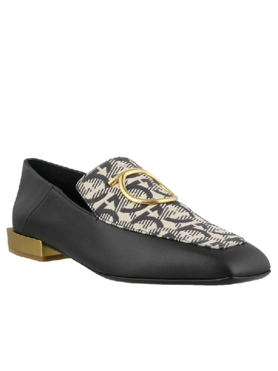 Shop Ferragamo Lana Loafers In Black