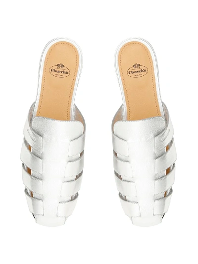 Shop Church's Becky Mules In Silver (silver)