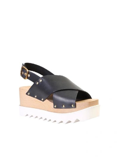 Shop Stella Mccartney Studded Sandals In Black