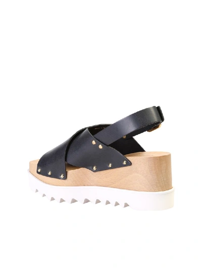 Shop Stella Mccartney Studded Sandals In Black