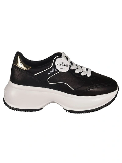 Shop Hogan Maxi I Active Sneakers In Black/white