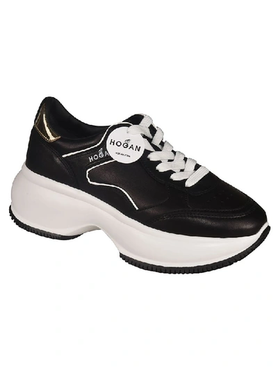 Shop Hogan Maxi I Active Sneakers In Black/white