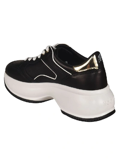 Shop Hogan Maxi I Active Sneakers In Black/white