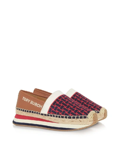 Shop Tory Burch Mid Tan Daisy Slip-on Trainer Espadrillas