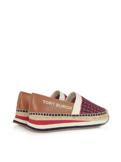 Shop Tory Burch Mid Tan Daisy Slip-on Trainer Espadrillas