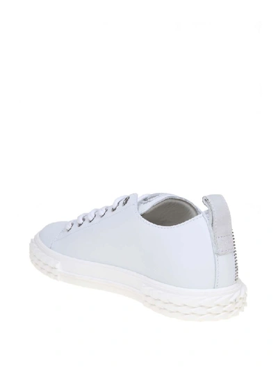 Shop Giuseppe Zanotti Sneakers Blabber In White Leather