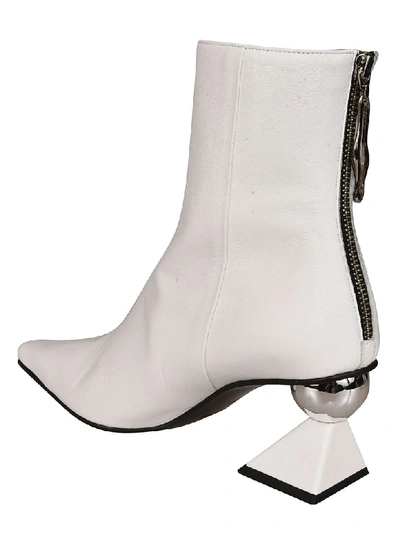 Shop Yuul Yie Zipped Ankle Boots In Bianco