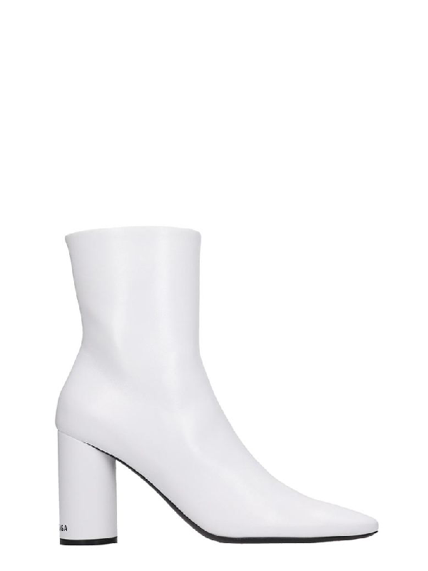 balenciaga white boots