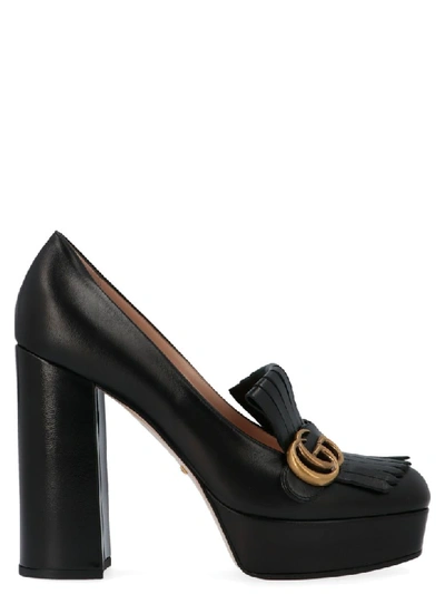 Shop Gucci Marmont Shoes In Black