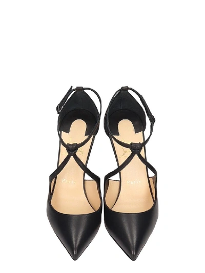 Shop Christian Louboutin Alminetta 100 Sandals In Black Leather