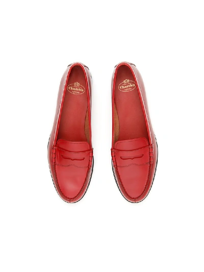 Shop Church's Kara 2 Loafers In Scarlet (red)