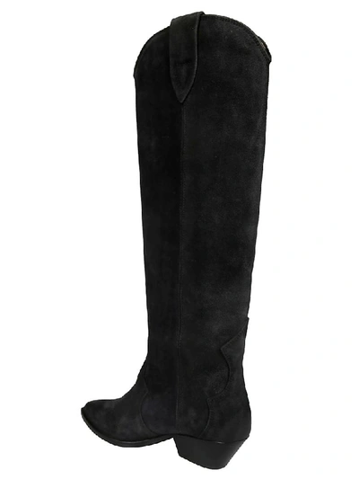 Shop Isabel Marant Denvee Boots In Faded Black