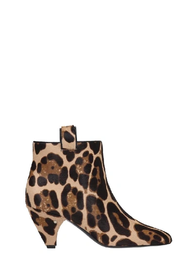 Shop Laurence Dacade Terence High Heels Ankle Boots In Animalier Pony Skin