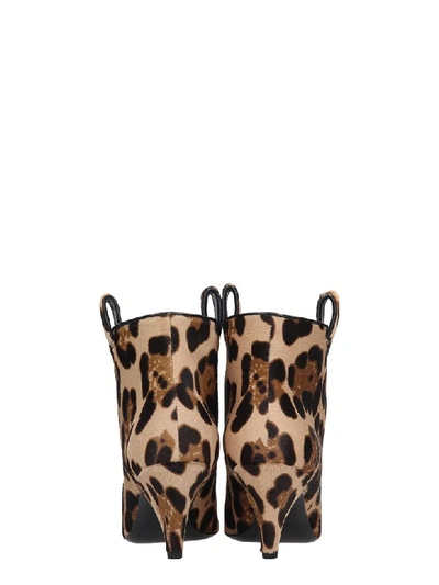Shop Laurence Dacade Terence High Heels Ankle Boots In Animalier Pony Skin