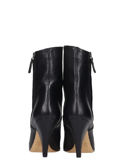 Shop The Seller High Heels Ankle Boots In Black Leather