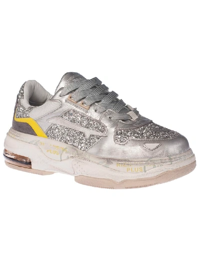 Shop Premiata Draked Sneakers In Silver