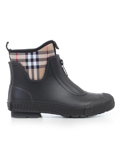 Shop Burberry Lf Flinton L Rubb Ankle Boots In Black