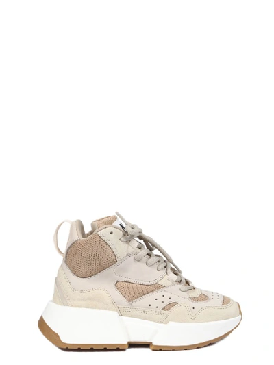 Shop Mm6 Maison Margiela Sneakers In Beige