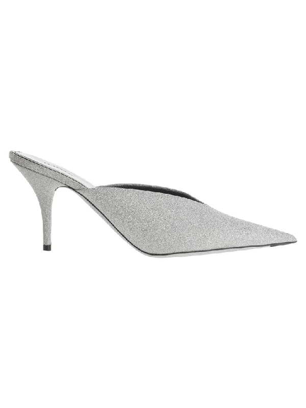 balenciaga glitter slingback