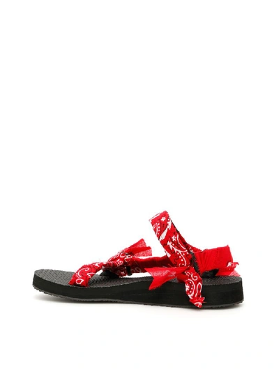 Shop Arizona Love Bandana Trekky Sandals In Red (red)