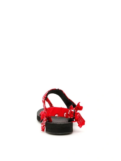 Shop Arizona Love Bandana Trekky Sandals In Red (red)