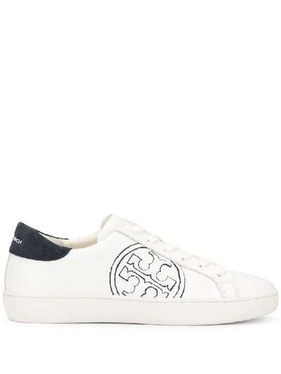 Shop Tory Burch T-logo Sneaker In Snow White/navy