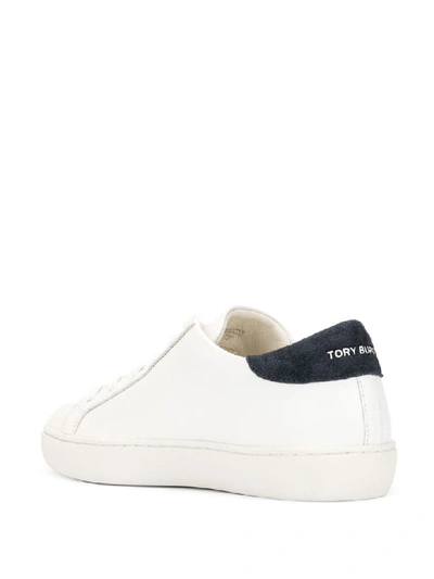 Shop Tory Burch T-logo Sneaker In Snow White/navy