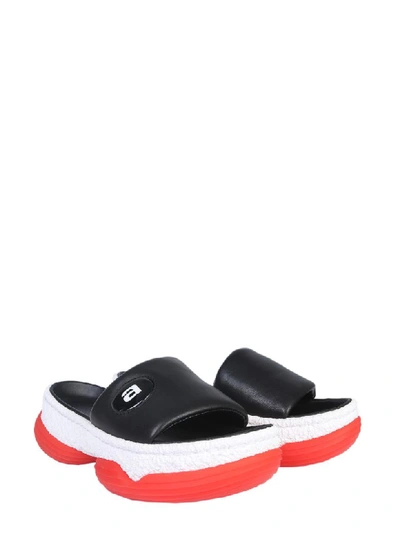 Shop Alexander Wang A1 Slide Sandals In Nero