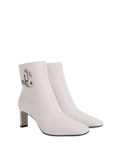 Shop Jimmy Choo White Minori 65 Boots In Milk