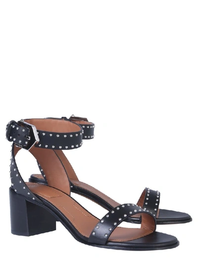 Shop Givenchy Elegant Sandal With Buckle And Studs In Nero