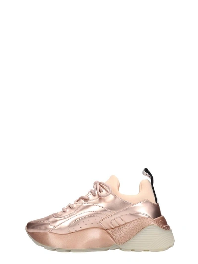 Shop Stella Mccartney Eclypse Sneakers In Copper Faux Leather