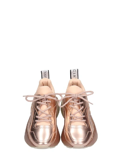 Shop Stella Mccartney Eclypse Sneakers In Copper Faux Leather