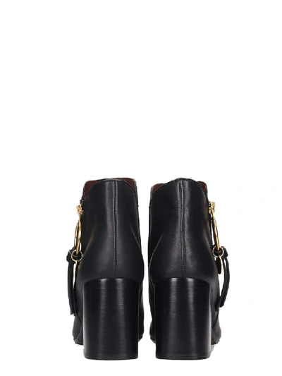 Shop See By Chloé High Heels Ankle Boots In Black Leather