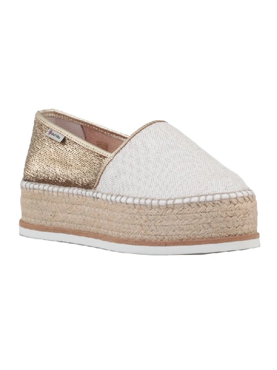 Shop Espadrilles In White Gold