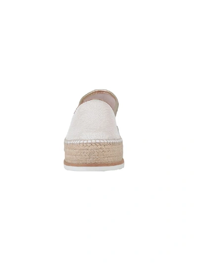 Shop Espadrilles In White Gold
