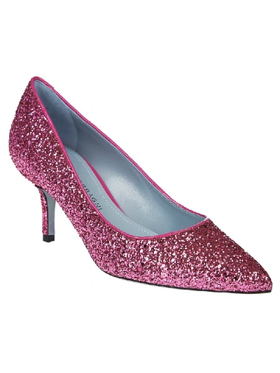 Shop Chiara Ferragni Glitter Pumps In Pink
