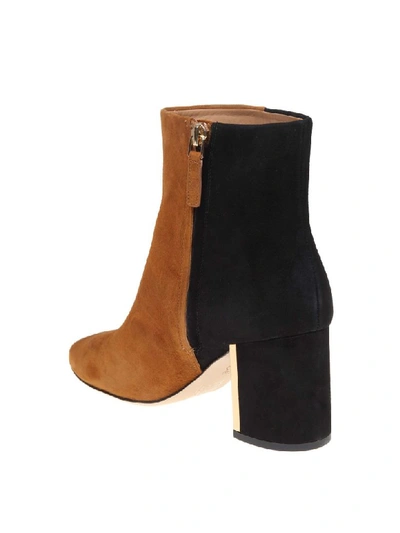 Shop Tory Burch Gigi Suede Ankle Boot In Black