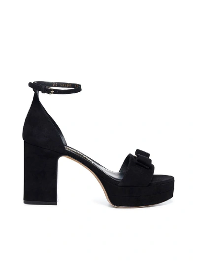 Shop Ferragamo Sandals In Nero