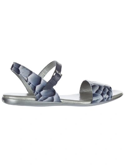 Shop Hogan H133 Sandals In Blu Chiaro
