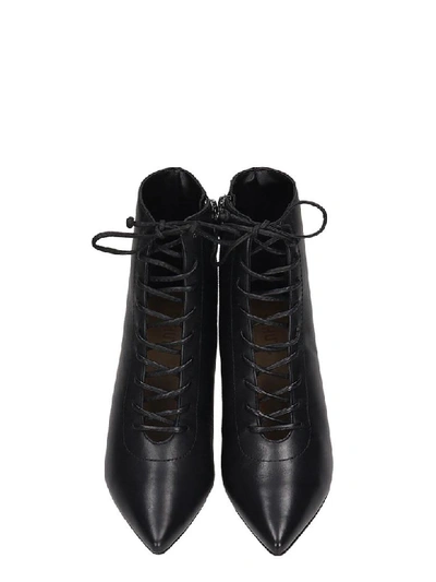 Shop Schutz High Heels Ankle Boots In Black Leather