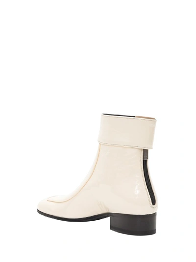 Shop Saint Laurent Miles Ankle Boots In Bianco