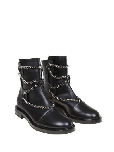 Shop Casadei Bikers Zoe In Black Leather