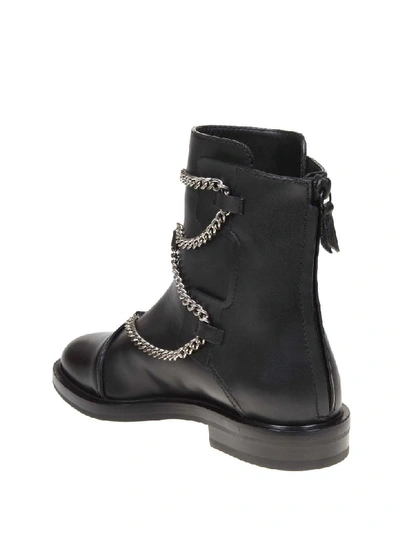 Shop Casadei Bikers Zoe In Black Leather