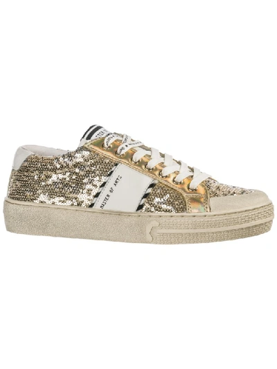 Moa Master Of Arts Playground Sneakers In Gold Glitter | ModeSens