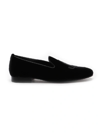 Shop Jimmy Choo Slipper Shoe In Black/black
