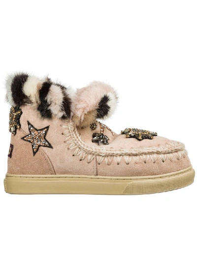 Shop Mou Eskimo Sneaker Ankle Boots In Rosa