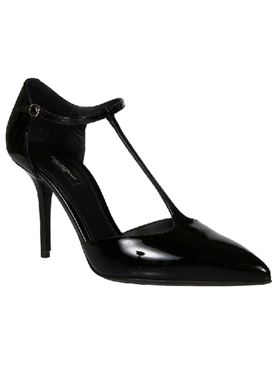 Shop Dolce & Gabbana T-strap Pumps In Black