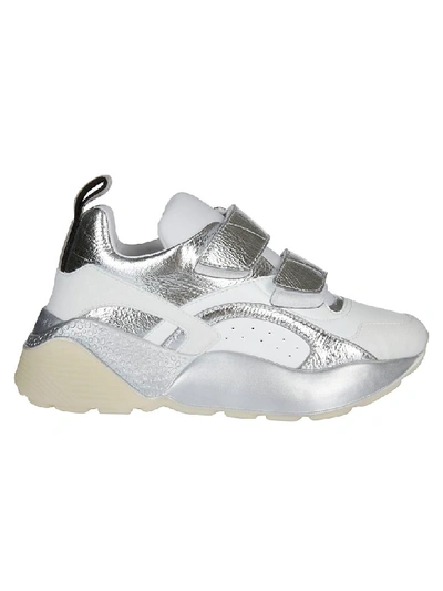 Shop Stella Mccartney Eclypse Sneakers In White Silver