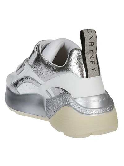 Shop Stella Mccartney Eclypse Sneakers In White Silver