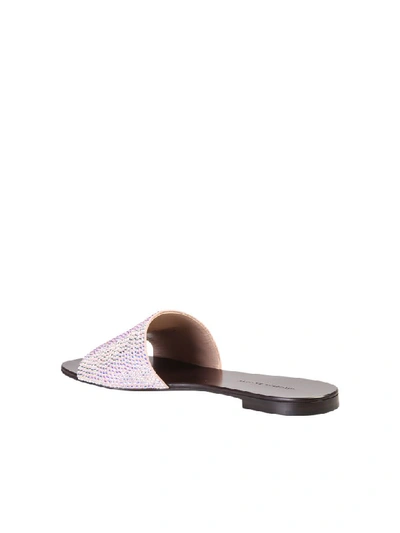 Shop Giuseppe Zanotti Embellished Sandals In Metallic